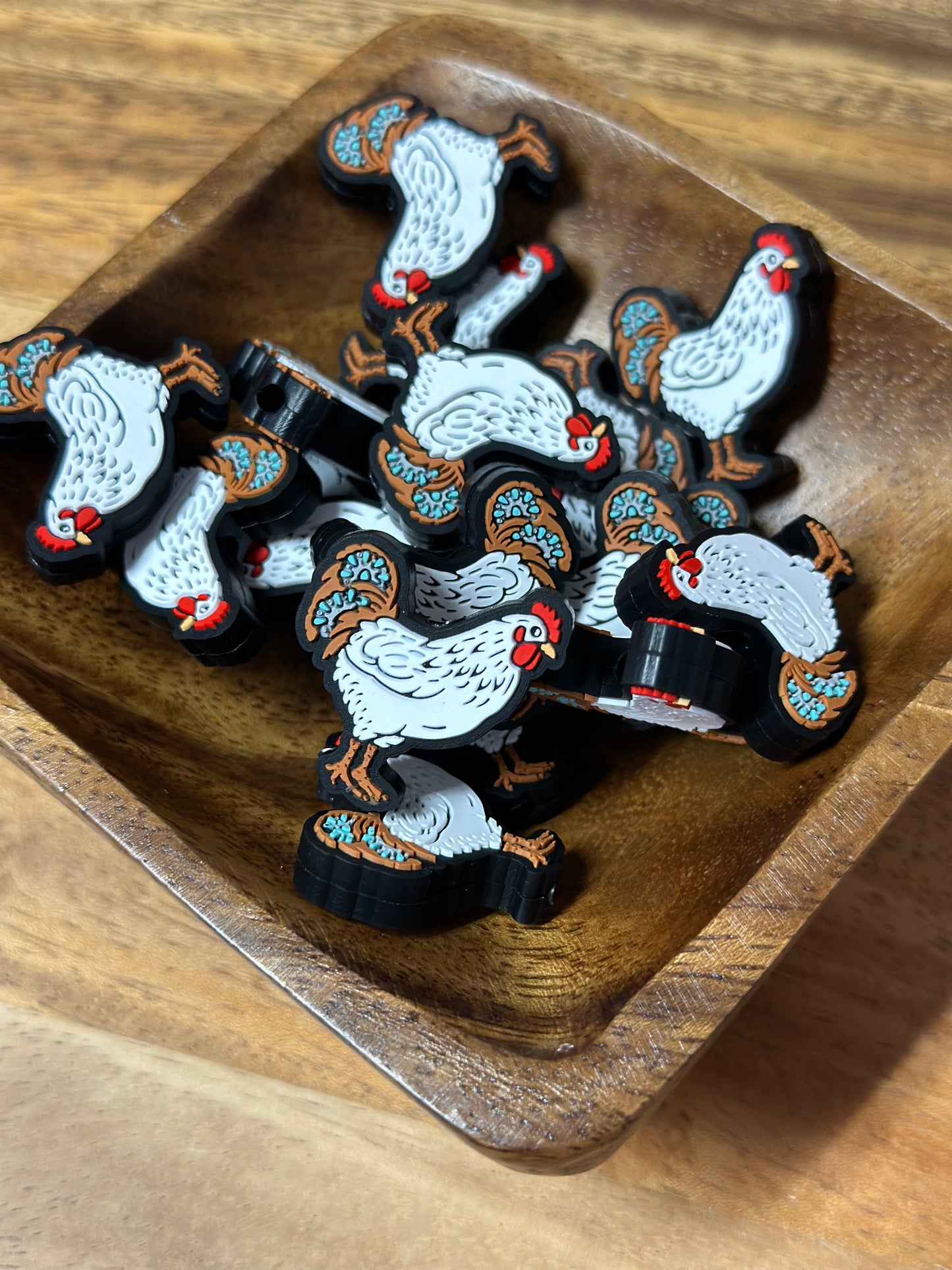 Turquoise Chicken White