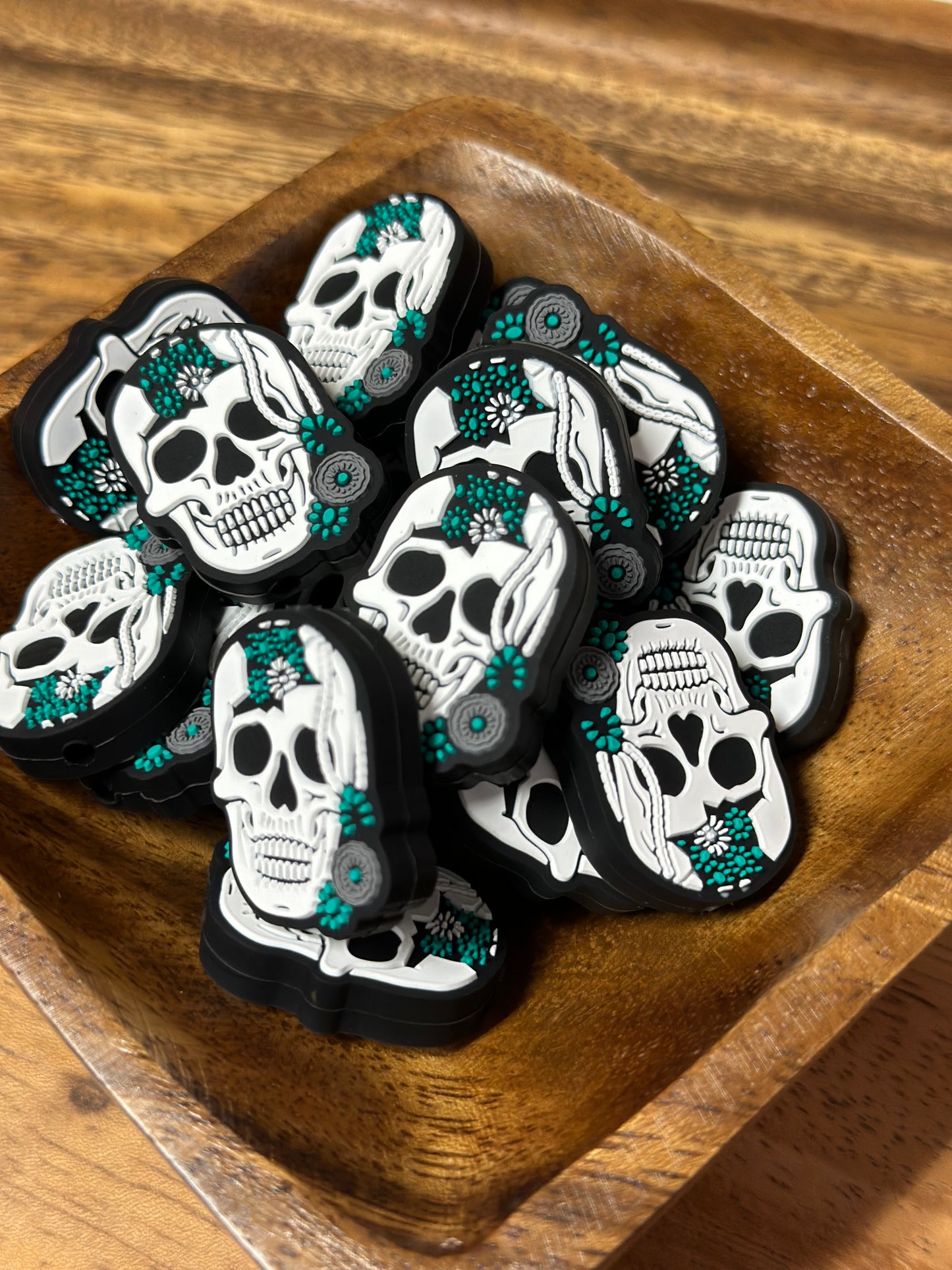 Turquoise Skulls