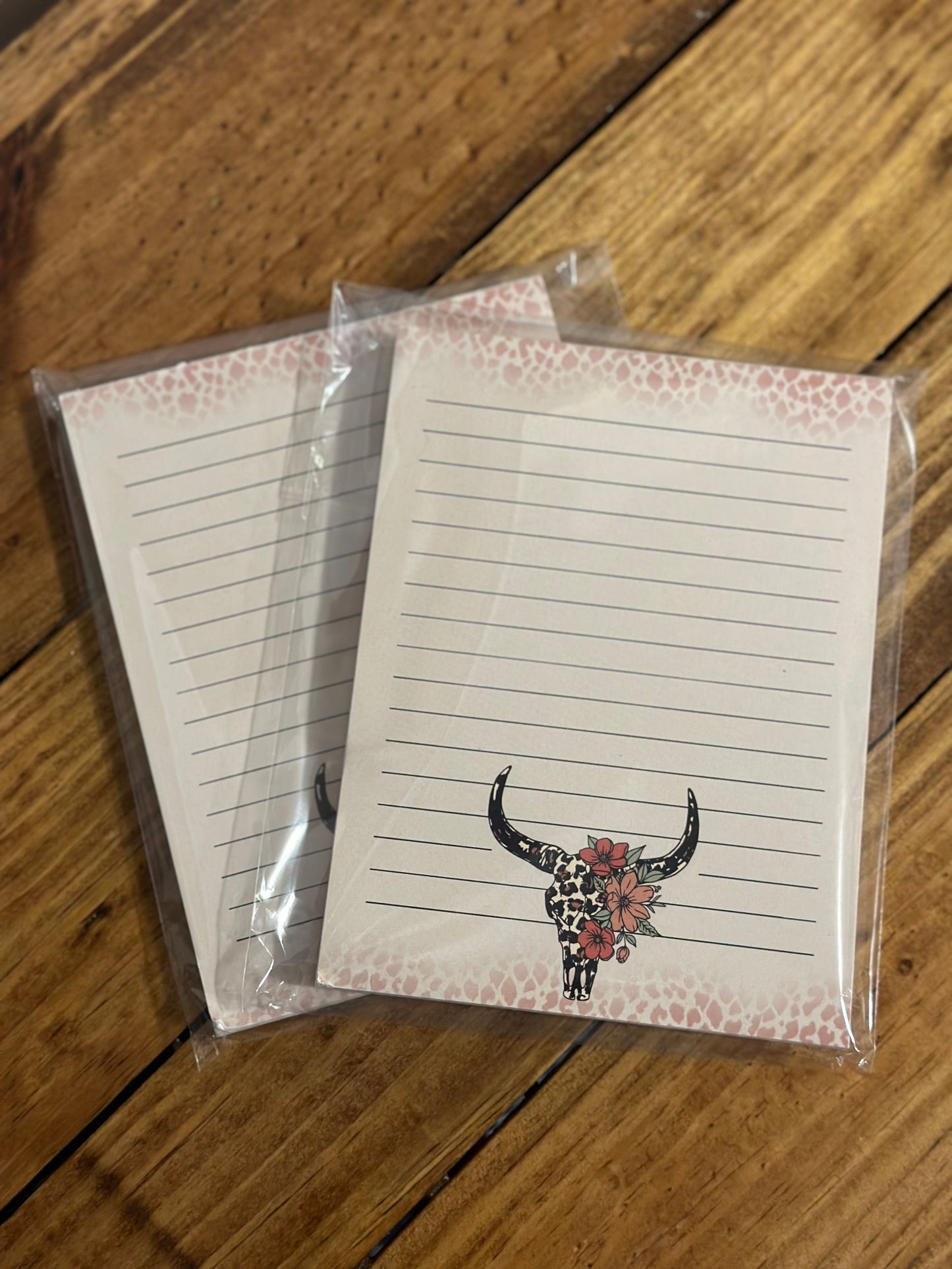Leopard Skull Notepad