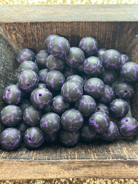 Grape Cowhide Printed Bead Exclusive
