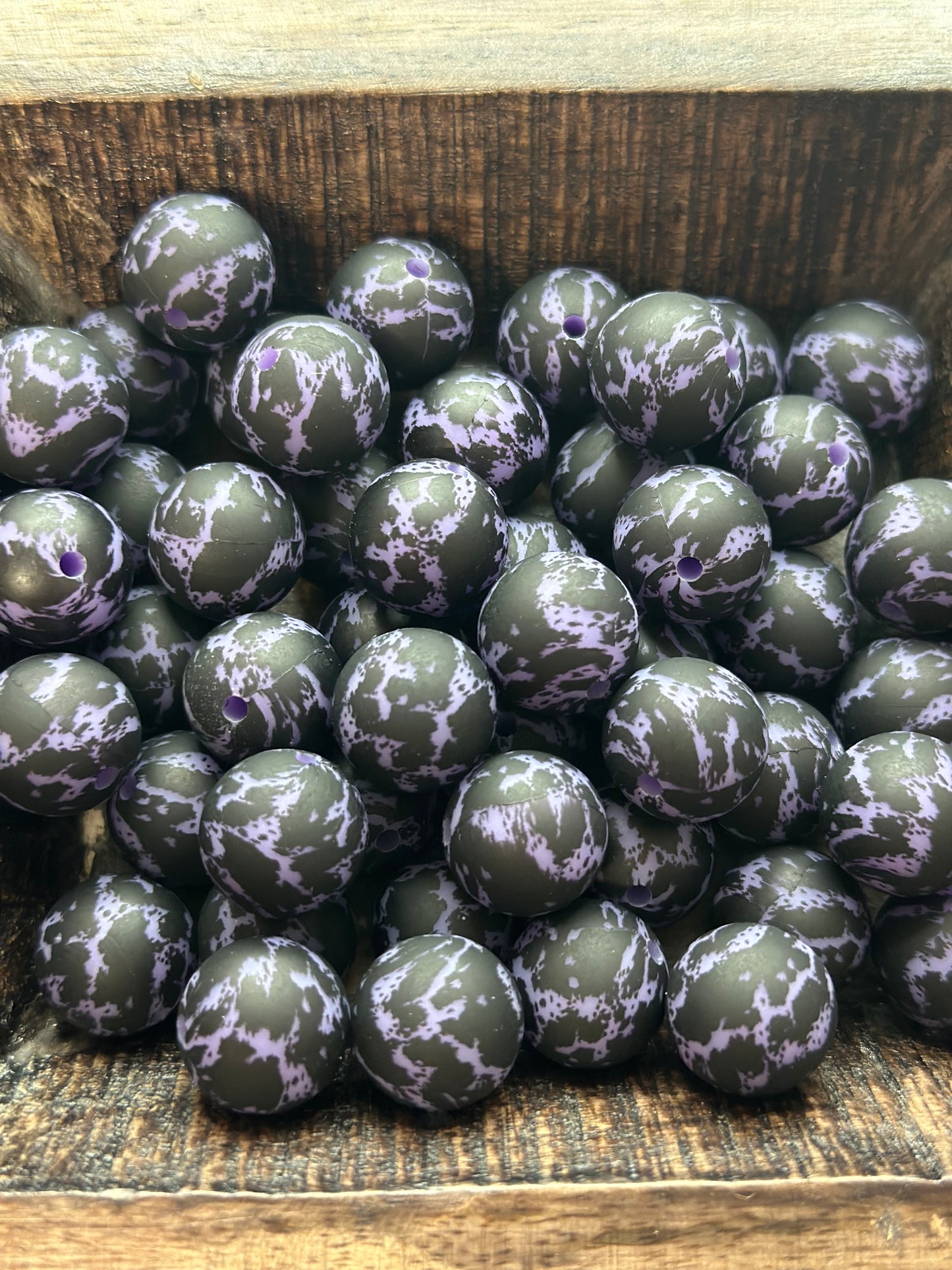 Purple Cowhide Printed Bead Exclusive