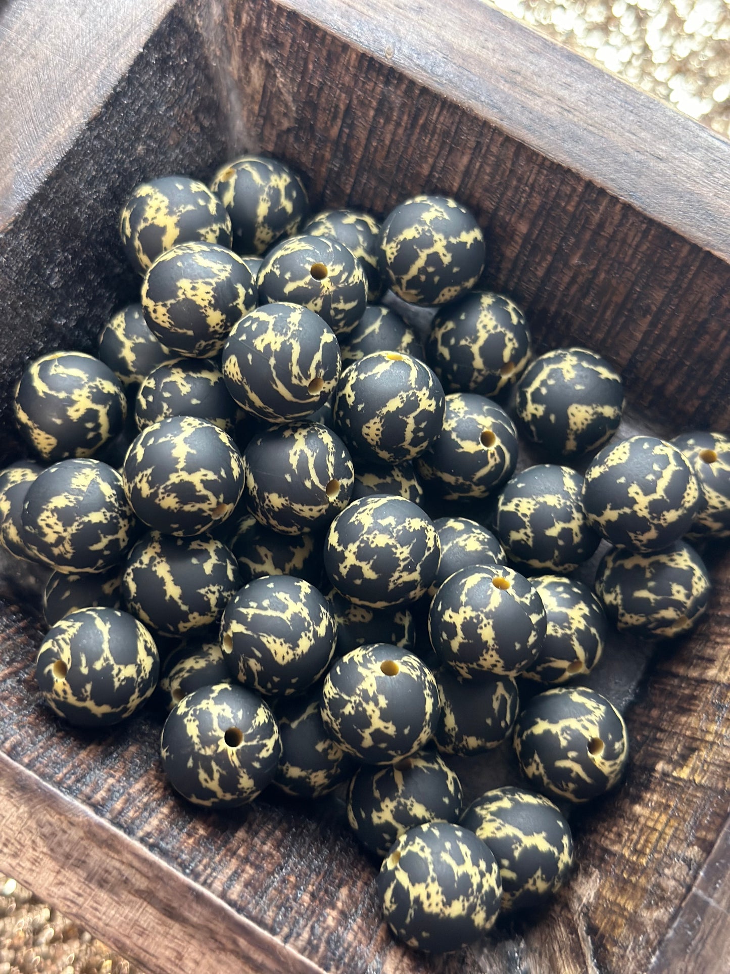 Caramel Cowhide Printed Bead Exclusive