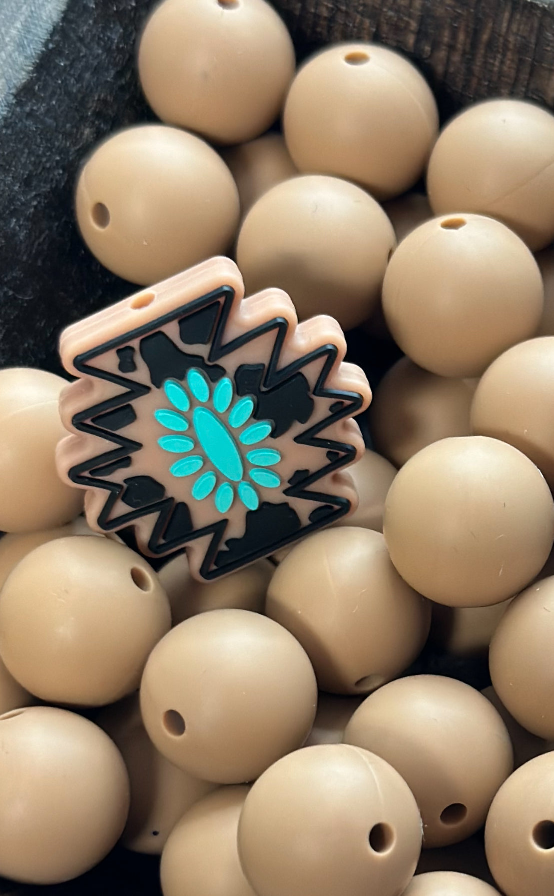Brown Cow Print Aztec