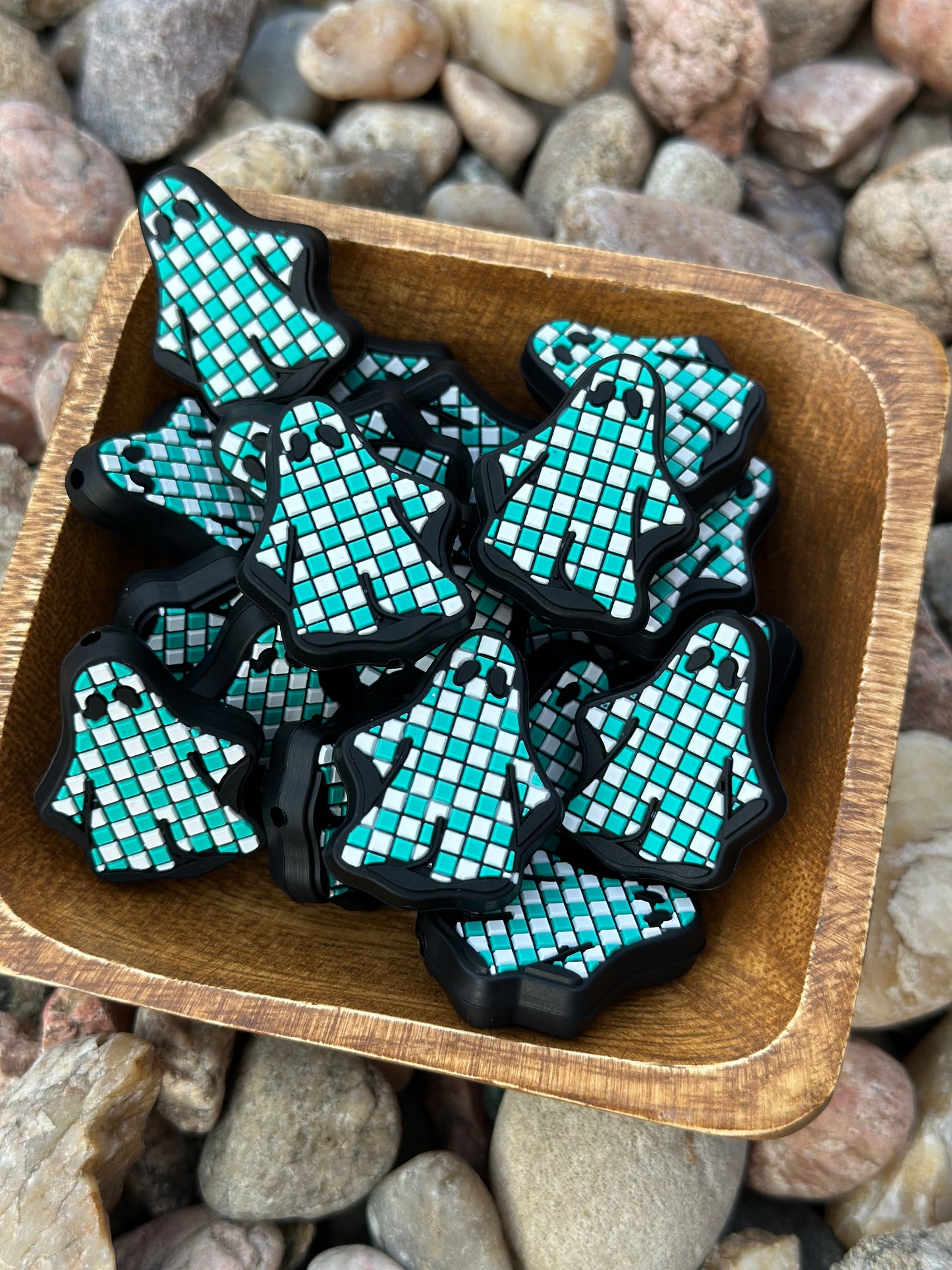 Teal Checkered Ghost