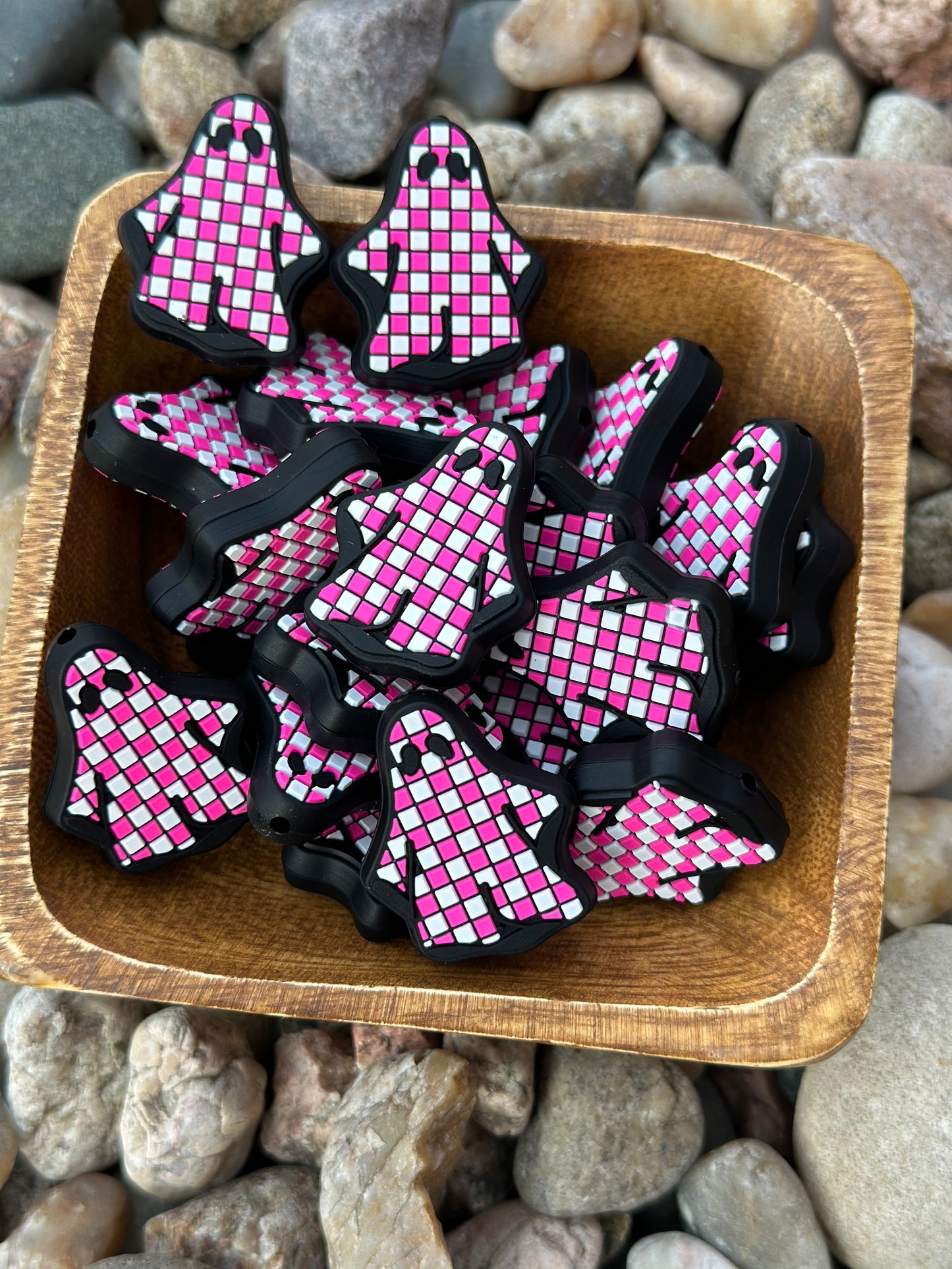 Pink Checkered Ghost