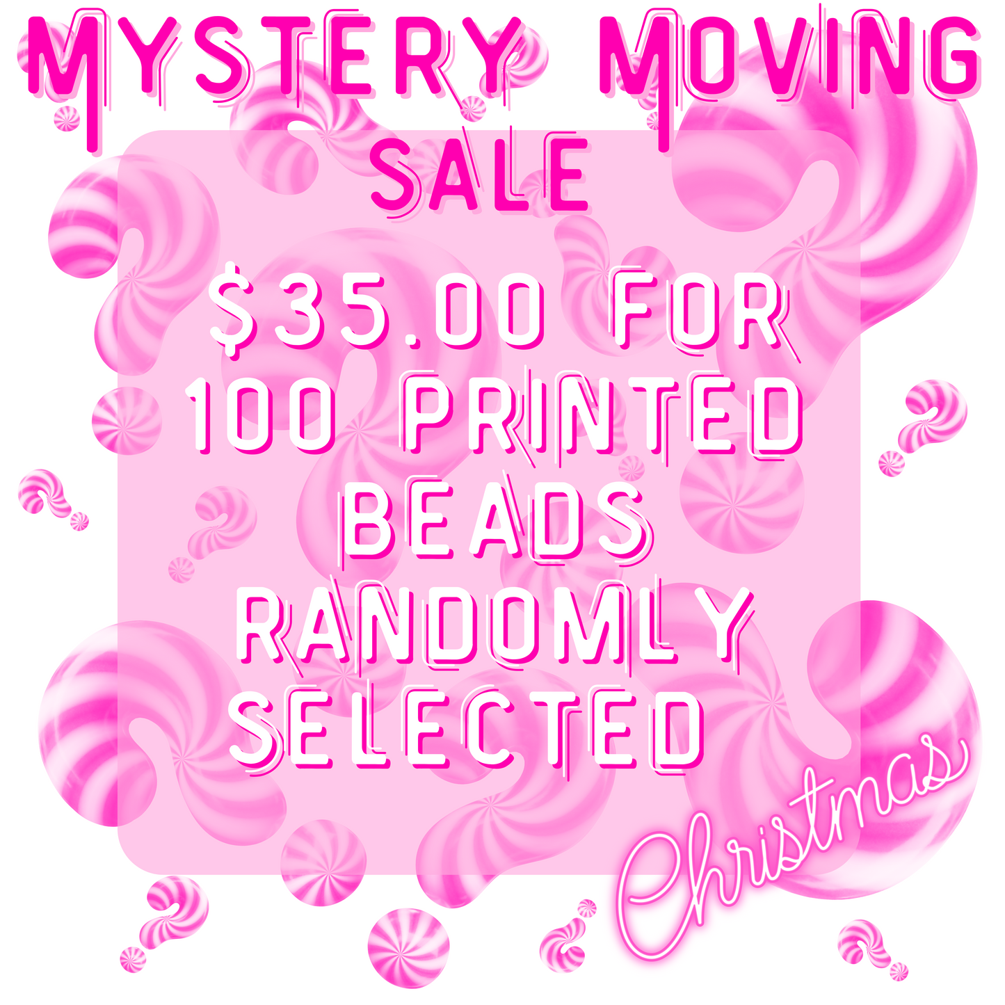 Moving Sale Printed Beads