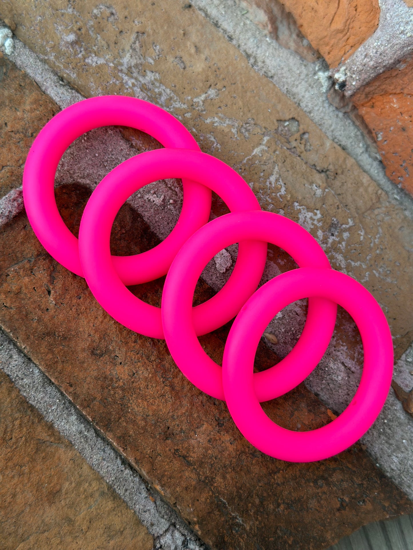 Hot Pink Silicone Ring