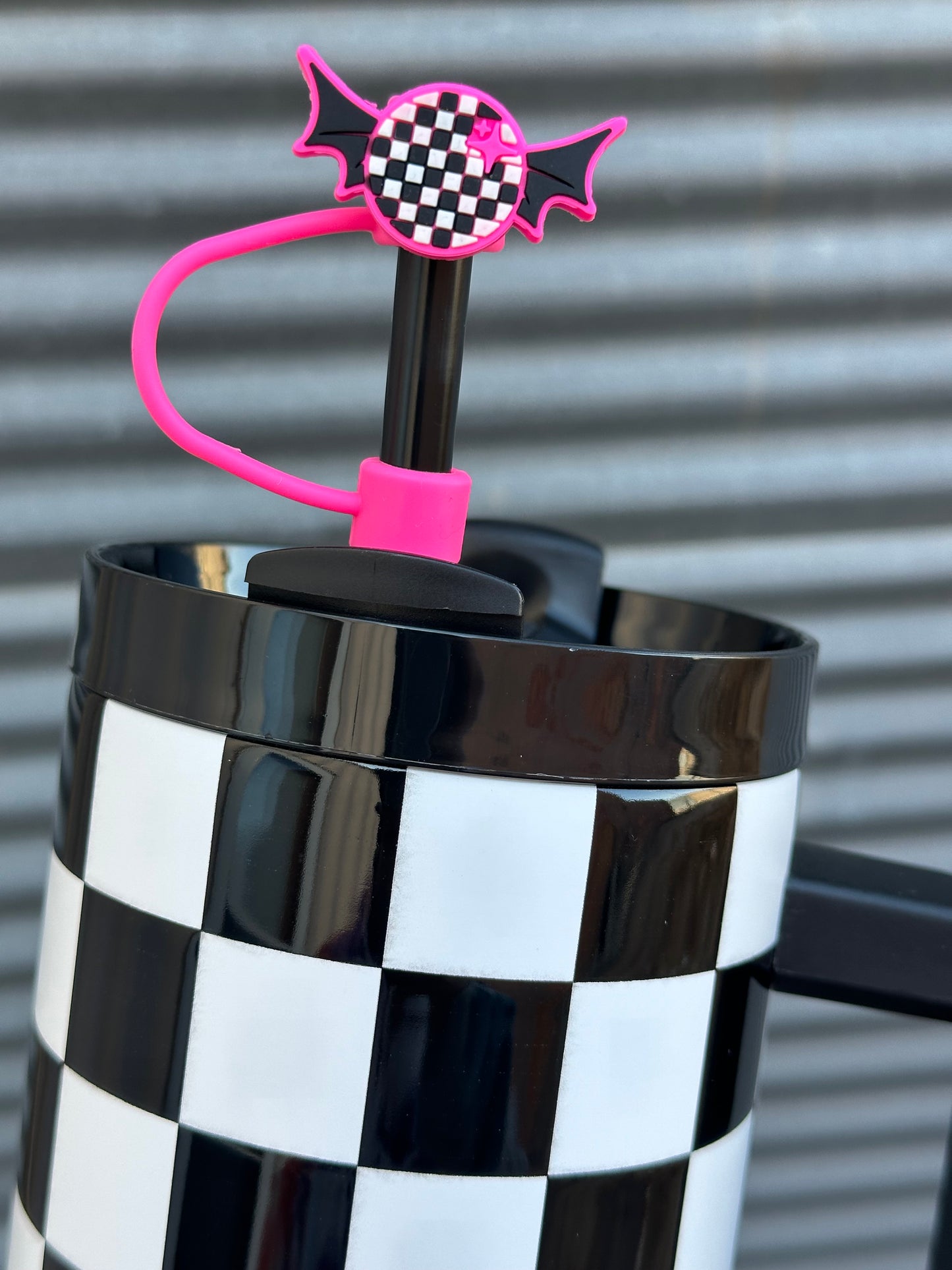 Checkered Batty Topper