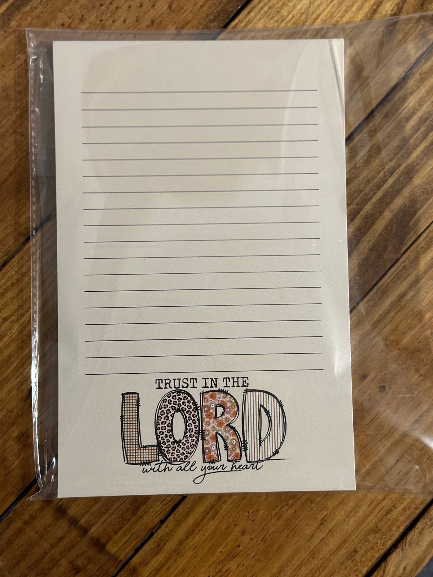 Trust in the Lord Notepad