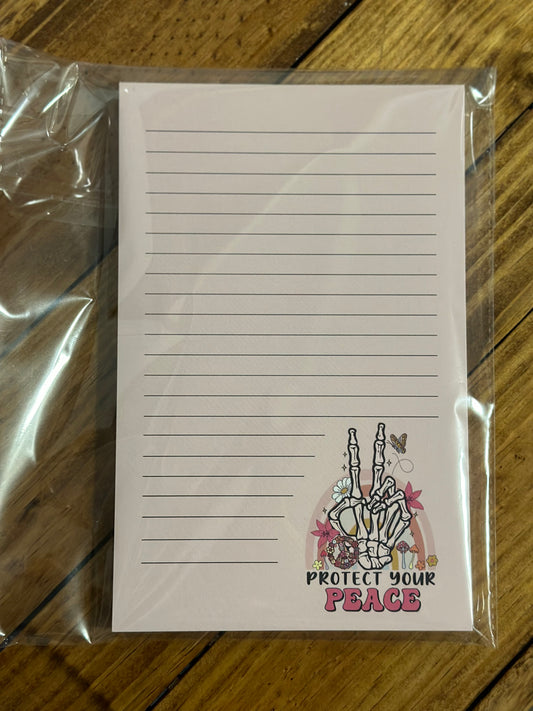 Protect Your Peace Notepad