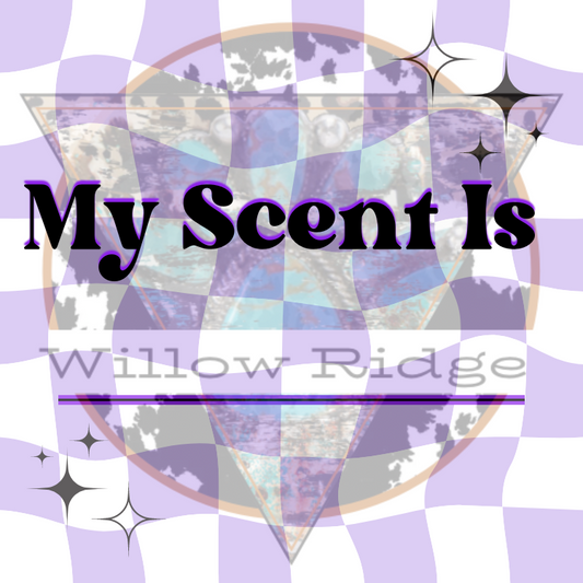 Freshie Scent Card Purple Checkered PREORDER